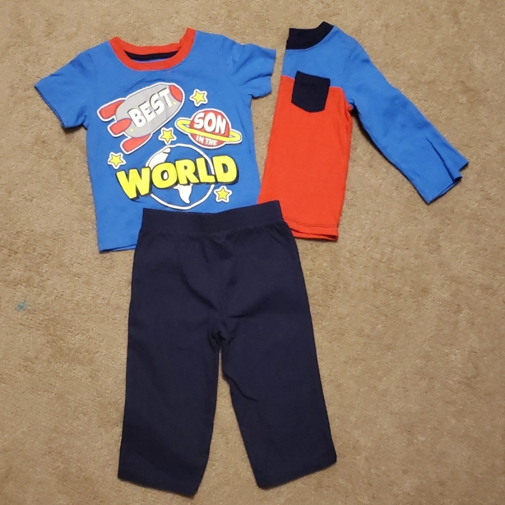 Healthtex 3 piece baby boy set